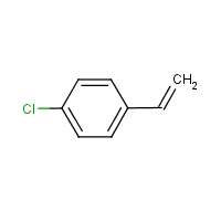 p-Chlorostyrene formula graphical representation