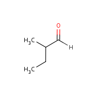 2-Methylbutyraldehyde formula graphical representation