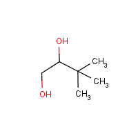 3,3-Dimethylbutane-1,2-diol formula graphical representation