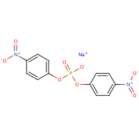 Sodium bis(4-nitrophenyl) phosphate formula graphical representation