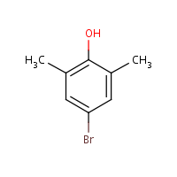 4-Bromo-2,6-xylenol formula graphical representation