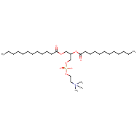 1,2-Dilauroylphosphatidylcholine formula graphical representation