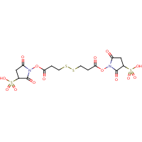 3,3'-Dithiobis(sulfosuccinimidyl propionate) formula graphical representation