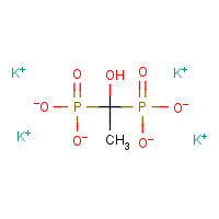 Phosphonic acid, P,P'-(1-hydroxyethylidene)bis-, potassium salt formula graphical representation