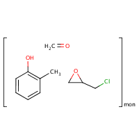 Formaldehyde, polymer with 2-(chloromethyl)oxirane and 2-methylphenol formula graphical representation