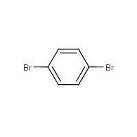 p-Dibromobenzene formula graphical representation