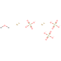 Ferric sulfate hydrate formula graphical representation