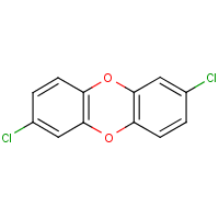 2,7-Dichlorodibenzo-p-dioxin formula graphical representation