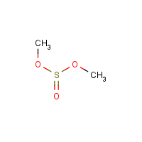 Dimethyl sulfite formula graphical representation