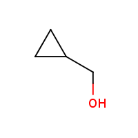 Cyclopropanemethanol formula graphical representation
