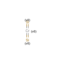 Chromium silicide formula graphical representation