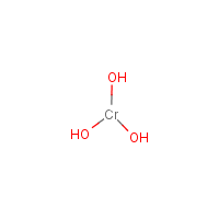 Chromium trihydroxide formula graphical representation
