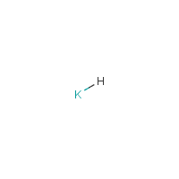 Potassium hydride formula graphical representation