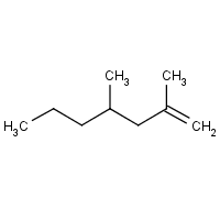1-Heptene, 2,4-dimethyl- formula graphical representation