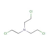 Nitrogen mustard (HN-3) formula graphical representation