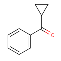 Cyclopropyl phenyl ketone formula graphical representation