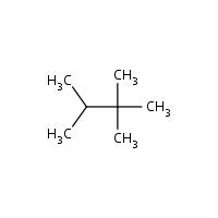 2,2,3-Trimethylbutane formula graphical representation