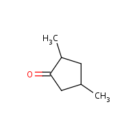 2,4-Dimethylcyclopentanone formula graphical representation