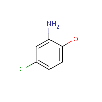 2-Amino-4-chlorophenol formula graphical representation