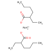 Lead bis(2-ethylhexanoate) formula graphical representation