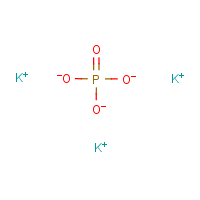 Potassium phosphate, tribasic formula graphical representation