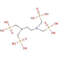 (Ethylenedinitrilo)-tetramethylenephosphonic acid formula graphical representation