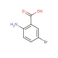 5-Bromoanthranilic acid formula graphical representation