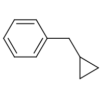Benzylcyclopropane formula graphical representation