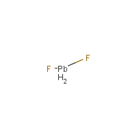 Lead fluoride formula graphical representation