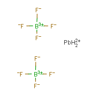 Lead fluoroborate formula graphical representation