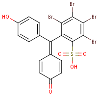 3,4,5,6-Tetrabromophenolsulfonephthalein formula graphical representation
