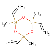 Methylvinyl cyclosiloxanes formula graphical representation