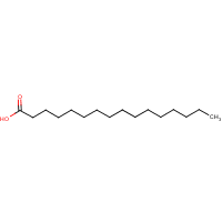 Palmitic acid formula graphical representation