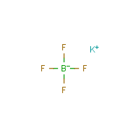 Potassium tetrafluoroborate formula graphical representation