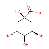 Quinic acid formula graphical representation