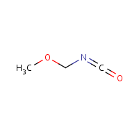 Methoxymethyl isocyanate formula graphical representation
