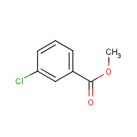 Methyl 3-chlorobenzoate formula graphical representation