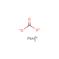 Lead(II) carbonate formula graphical representation