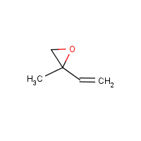 2-Methyl-2-vinyloxirane formula graphical representation
