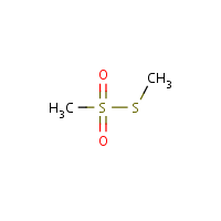 Methyl methanethiosulfonate formula graphical representation
