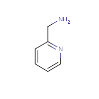 2-(Aminomethyl)pyridine formula graphical representation