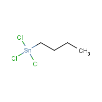 Mono-n-butyltin trichloride formula graphical representation
