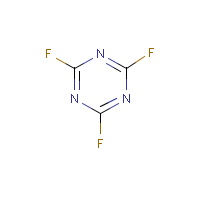 Cyanuric fluoride formula graphical representation