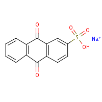 Sodium 2-anthraquinonesulfonate formula graphical representation