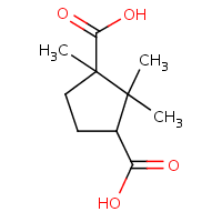 d-Camphoric acid formula graphical representation