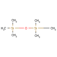 Hexamethyldisiloxane formula graphical representation