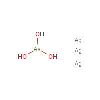 Silver arsenite formula graphical representation