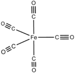 Iron pentacarbonyl formula graphical representation