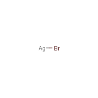 Silver bromide formula graphical representation