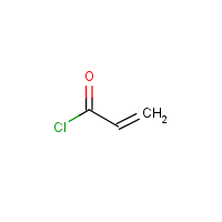 Acrylyl chloride formula graphical representation